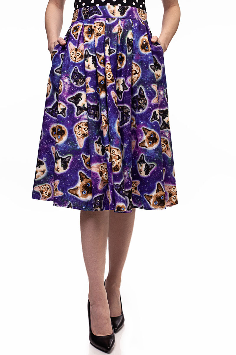 Doris Skirt in Space Cats