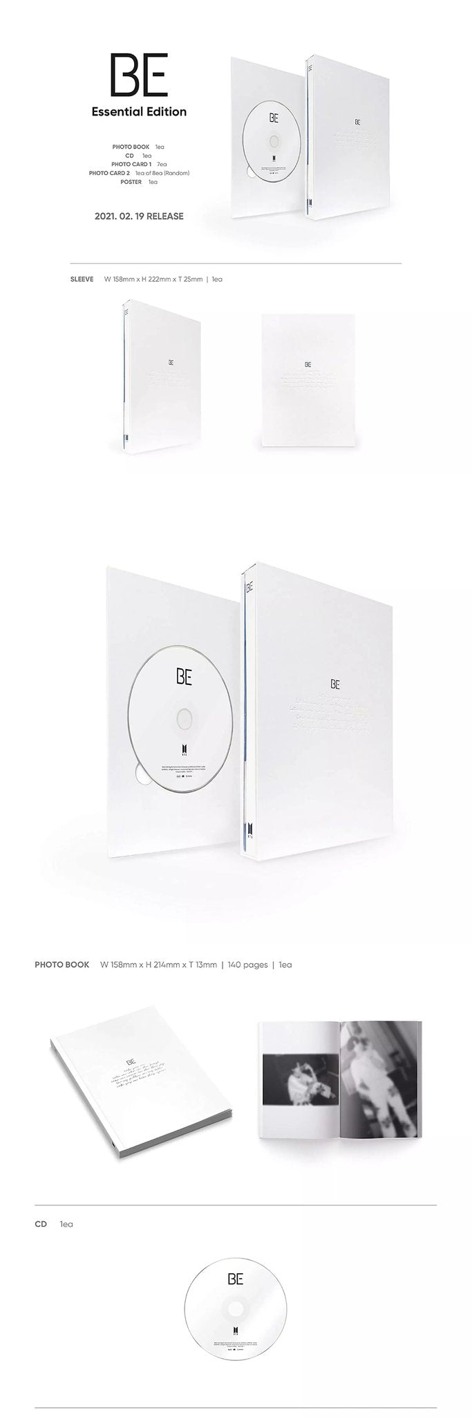 BTS "Be" Essential Edition Album