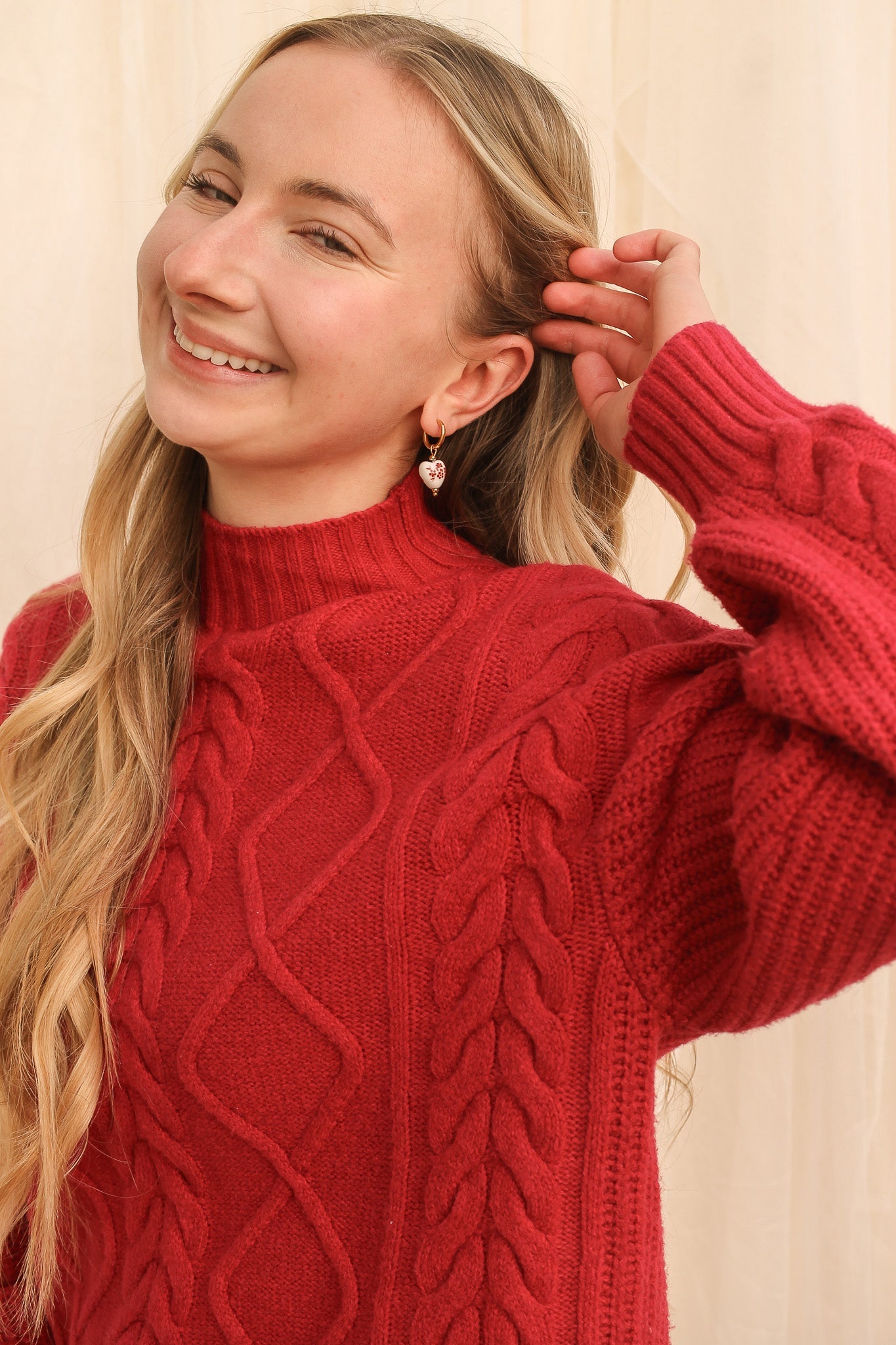 Bella Hoop in Red - Osadia Concept Store