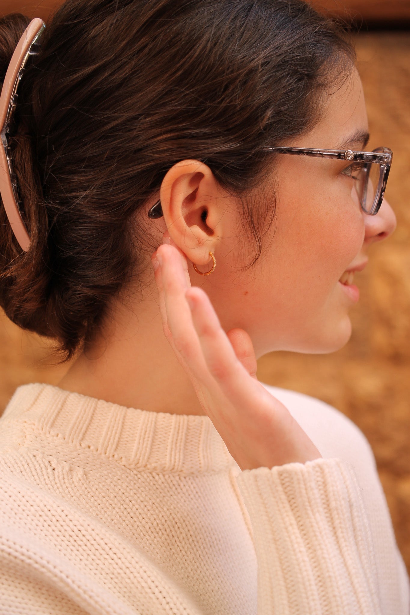 Micro Crystal Hoop - Osadia Concept Store