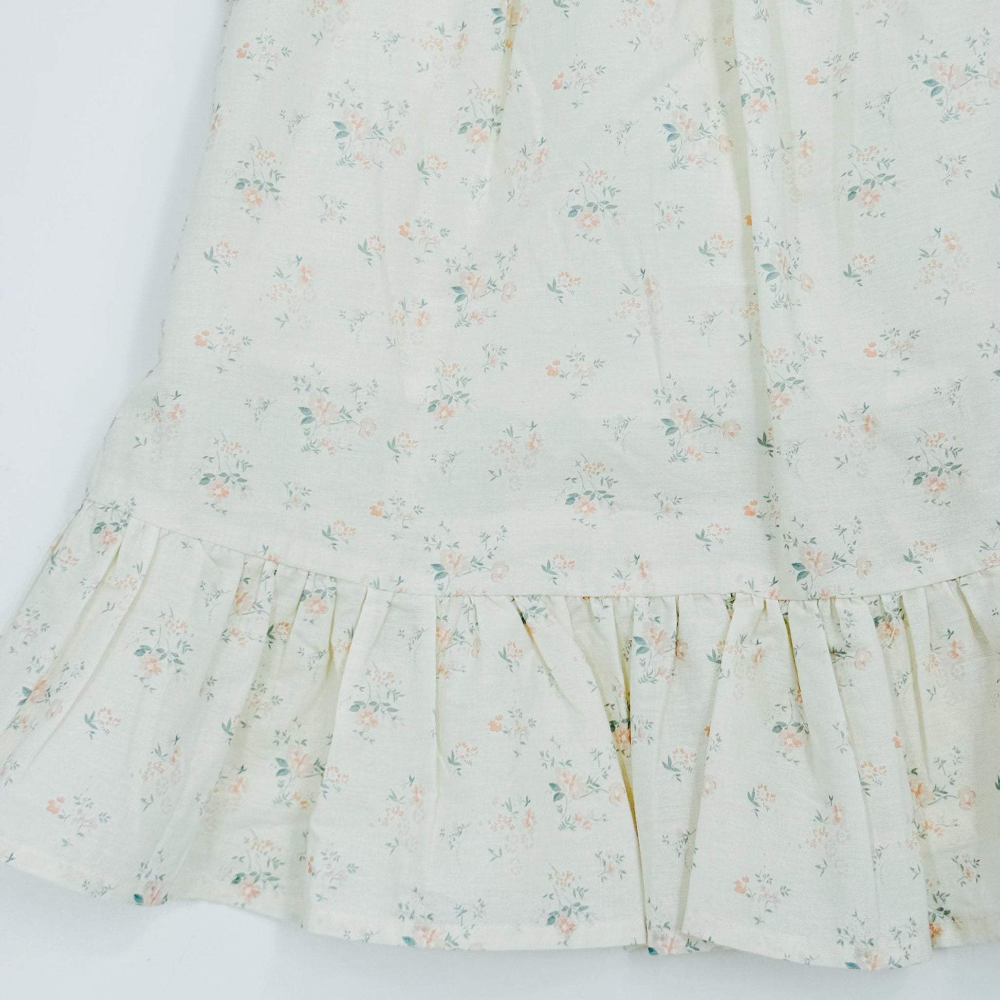 Ruffle Hem Weekend Dress-Cottage Floral - Osadia Concept Store
