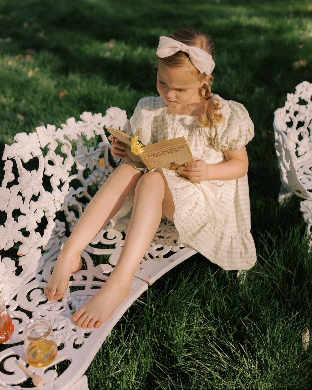 Ruffle Hem Weekend Dress-Blush Vine Stripe - Osadia Concept Store