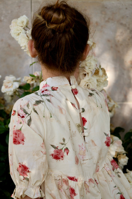 The Madeleine Dress-Ivory Bloom - Osadia Concept Store