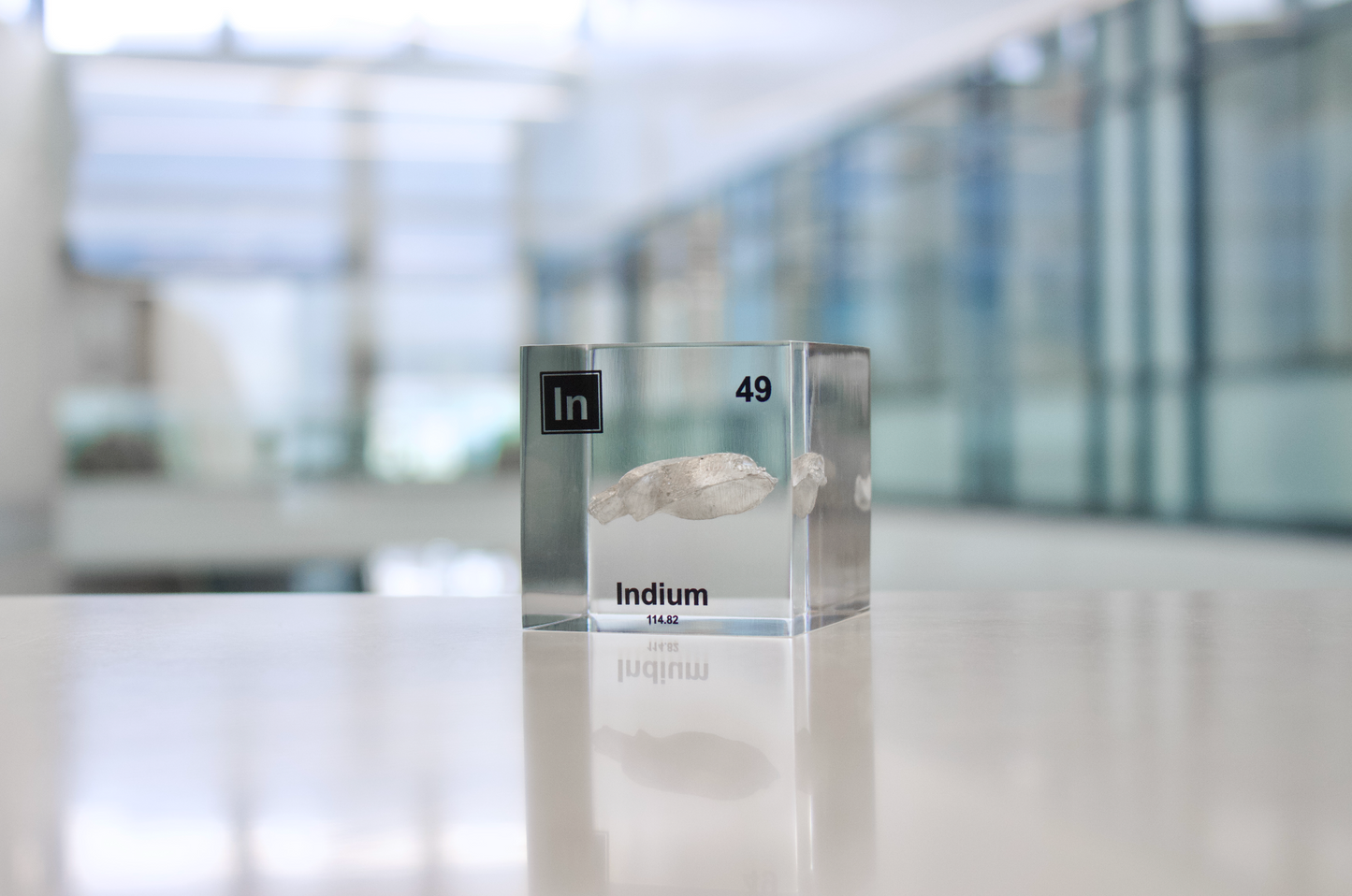 Indium Element Cube