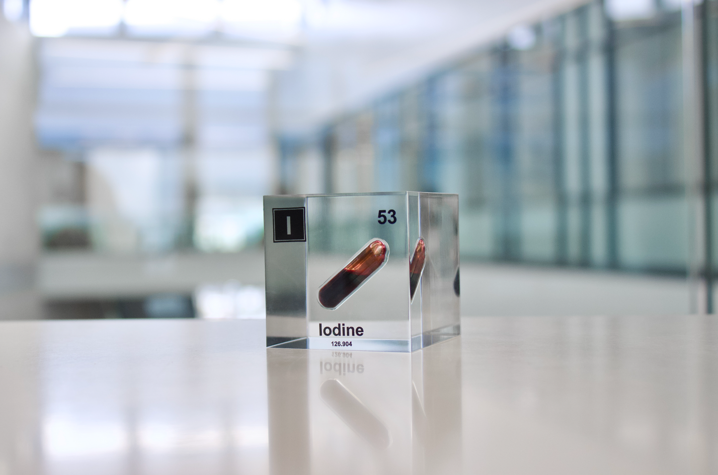 Iodine Element Cube
