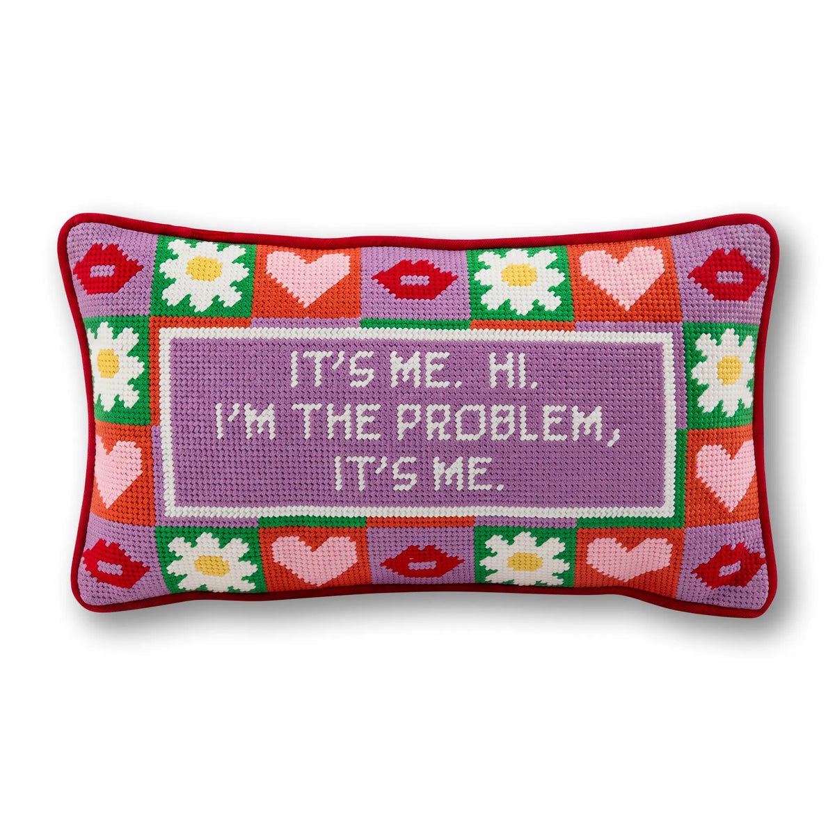 It's Me Needlepoint Pillow