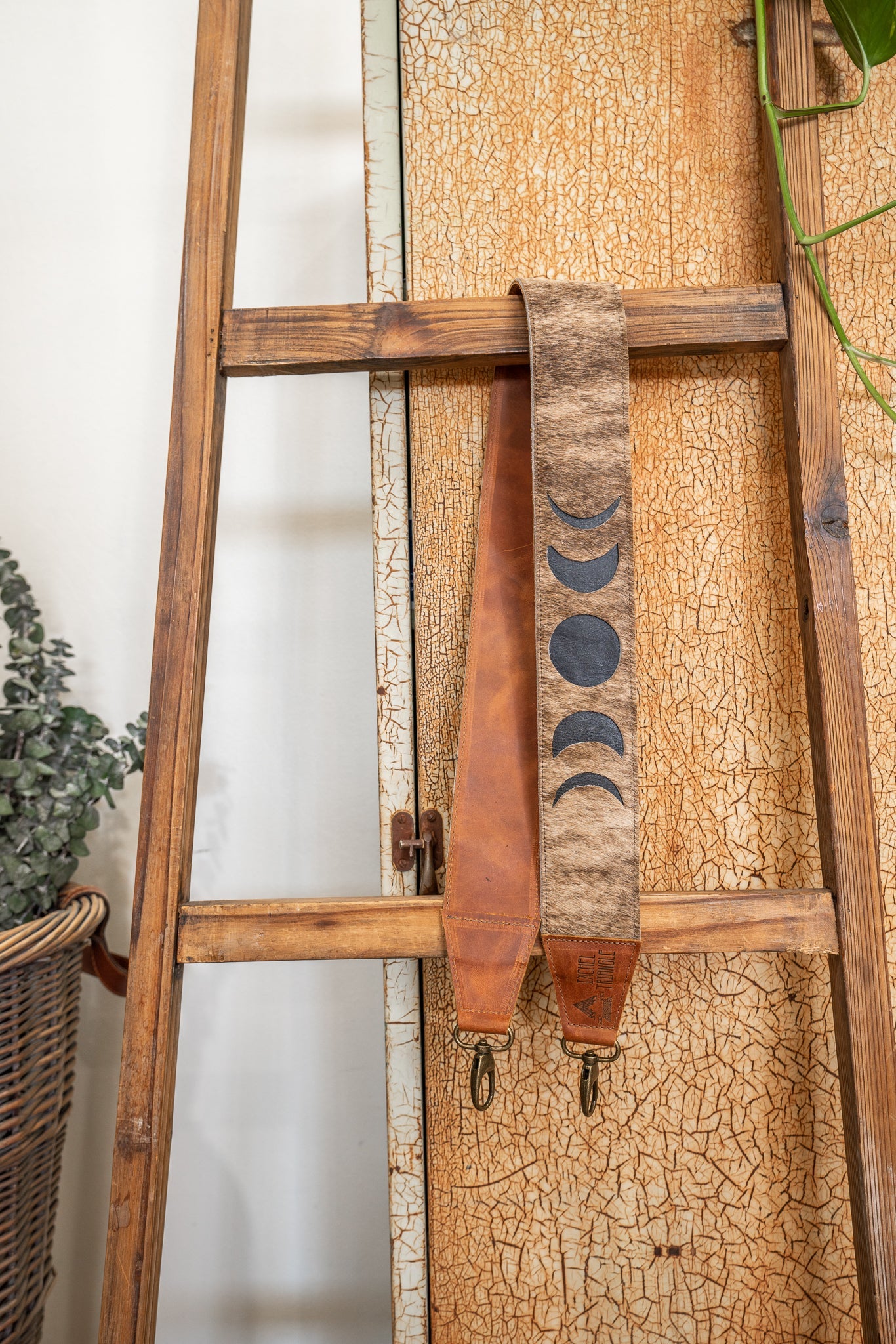 Moon Phase Strap - Hair on Hide/Tan