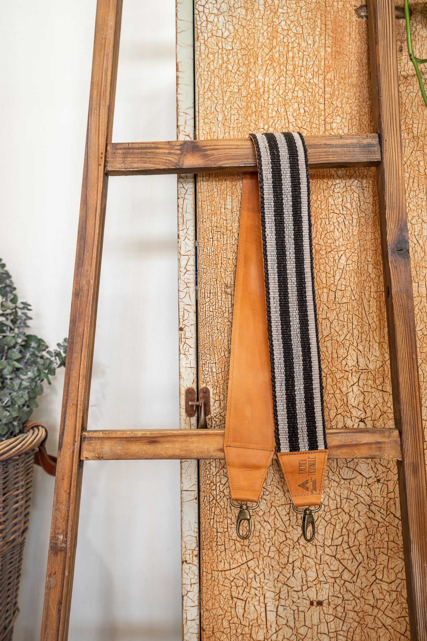 Leather and Woven Strap 55