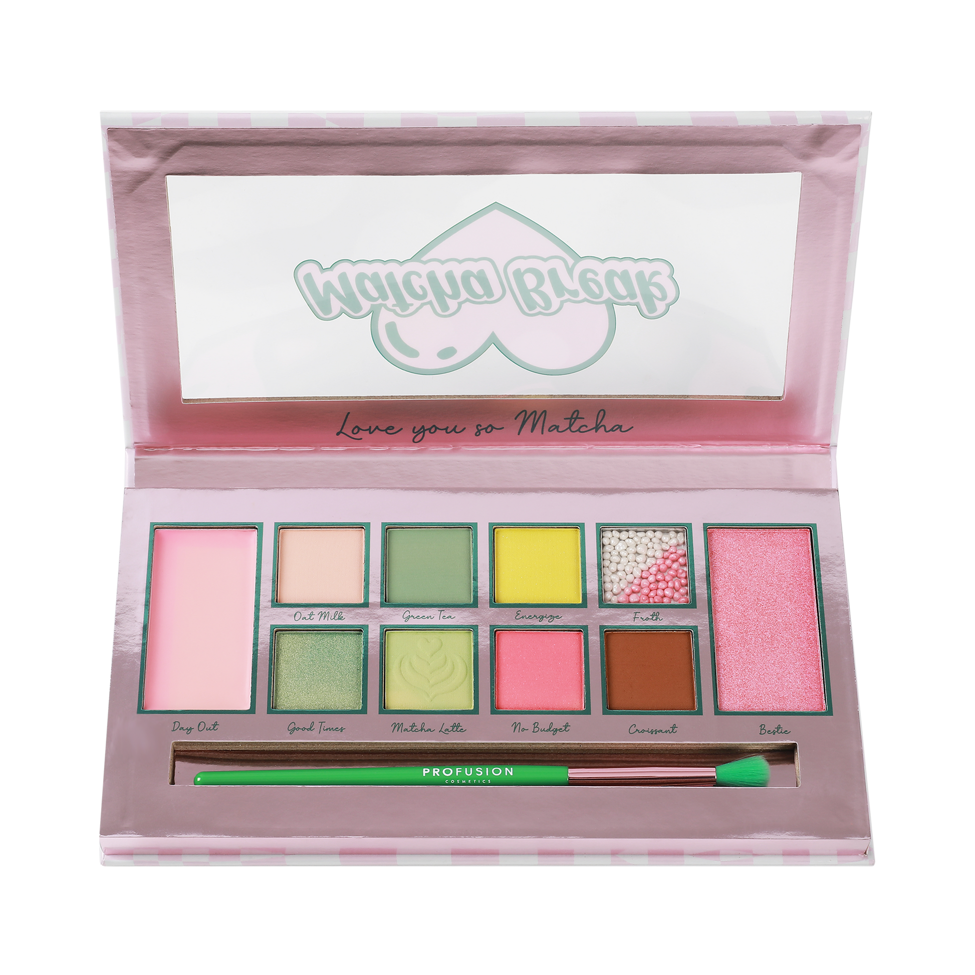 Matcha Break 10 Shade Palette & Brush - Osadia Concept Store