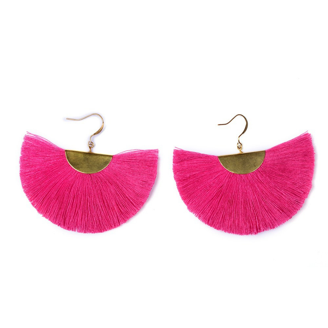 Mini Cleo Tassel Earrings - Thailand