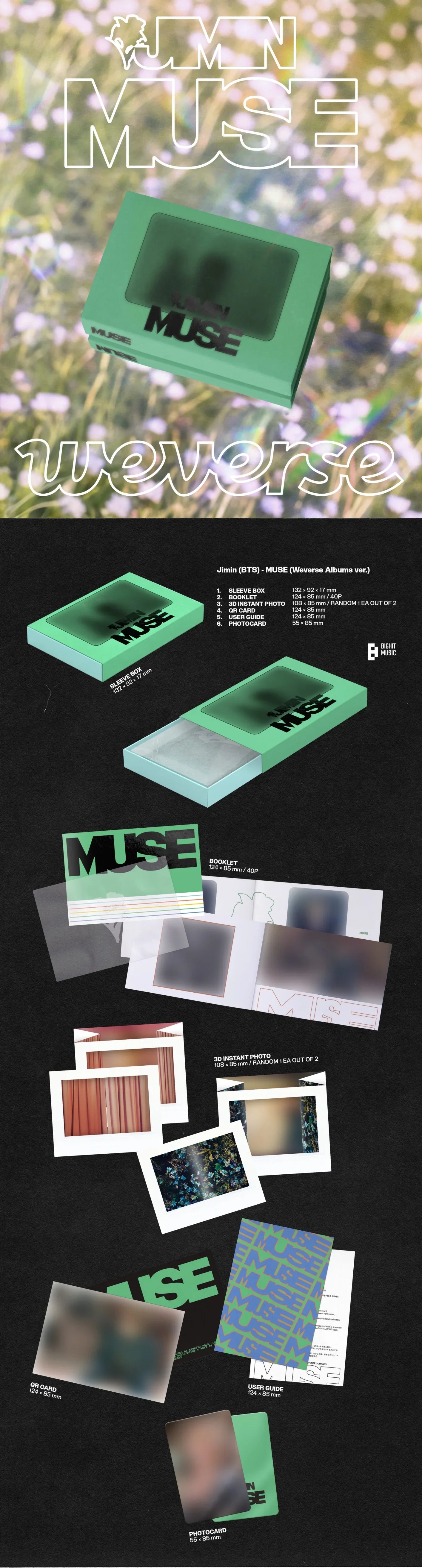 BTS Jimin Solo 2nd Album - Muse (Weverse Album) - Osadia Concept Store