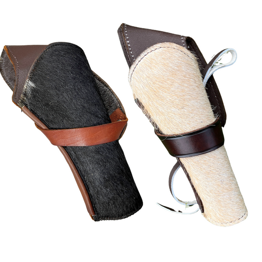 Cross Draw Western Holster | Real Cowhide - Solid