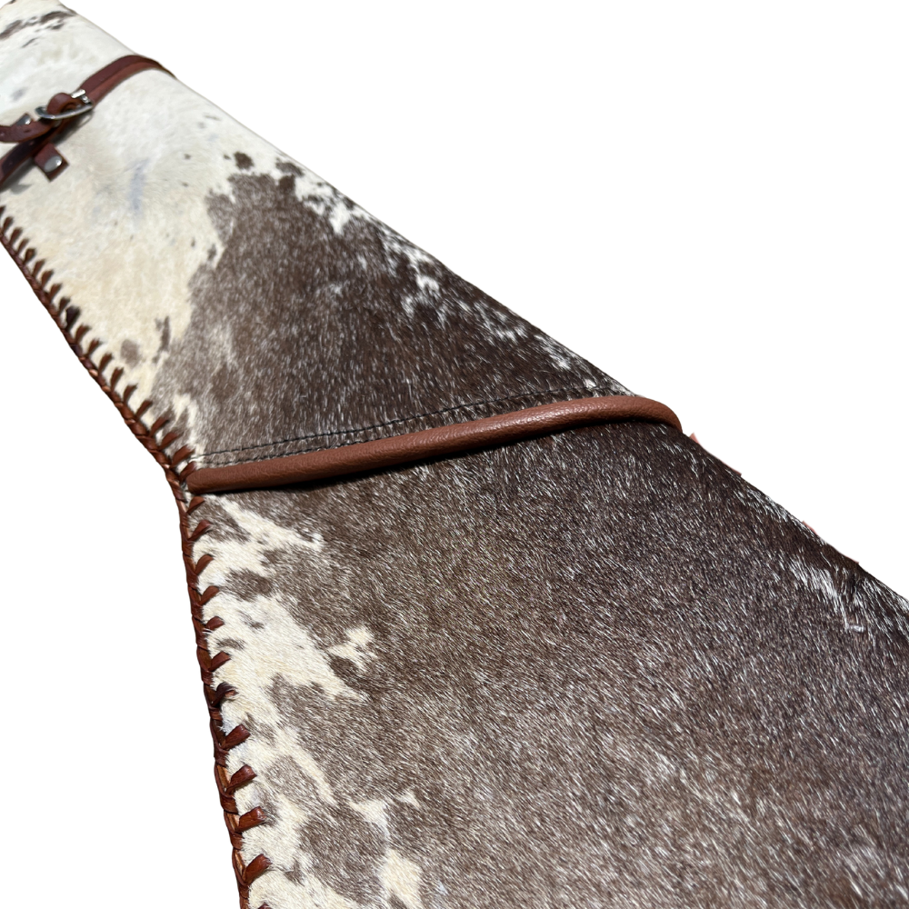 Cowhide Leather Rifle Scabbard / Shotgun Sleeve - Speckled Brown - Osadia Concept Store