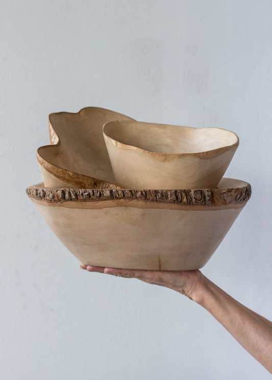 Jacaranda Hand-carved Wood Trinket Bowl - Osadia Concept Store