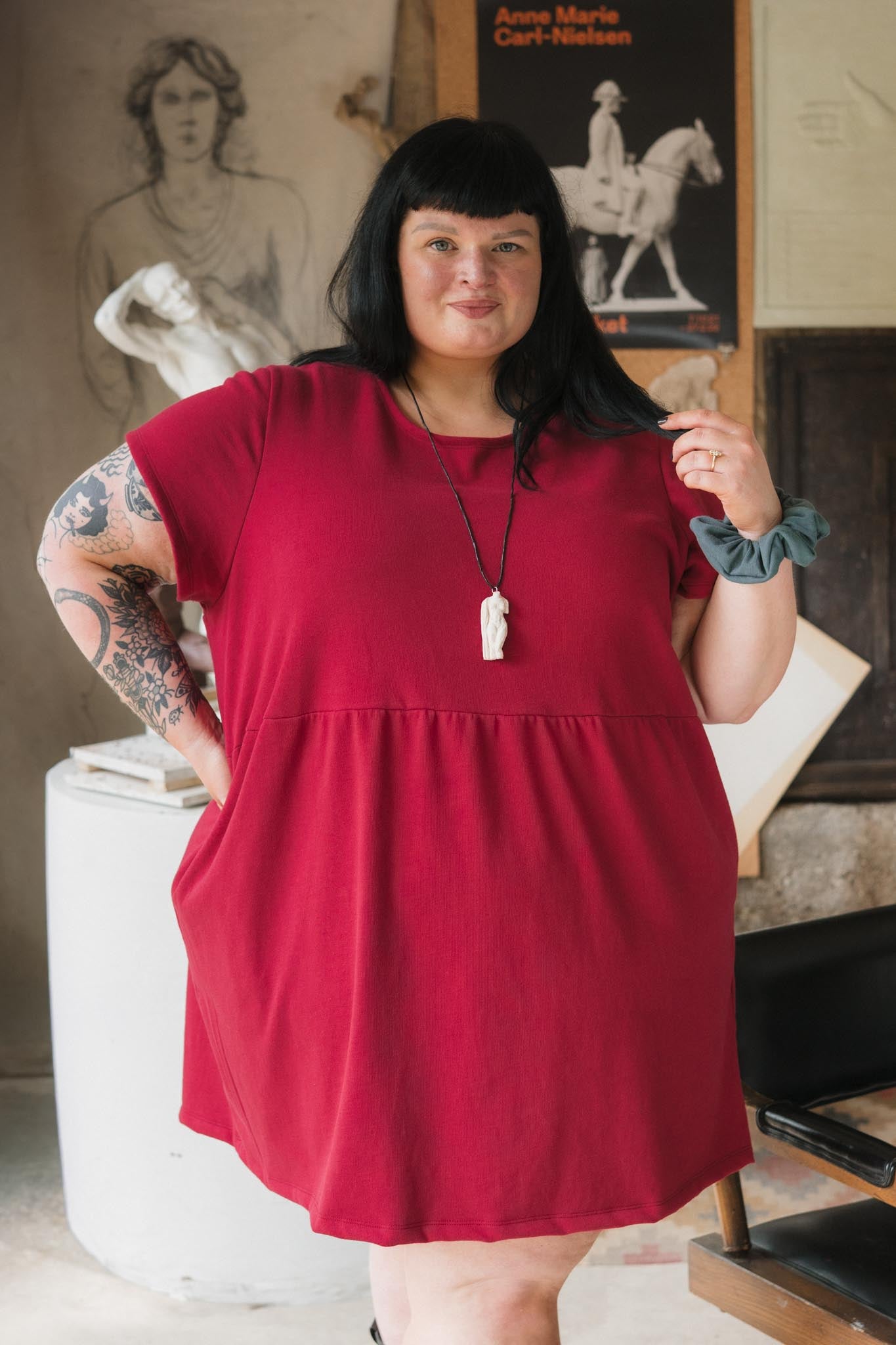 Porch Dress (Updated) in Madder