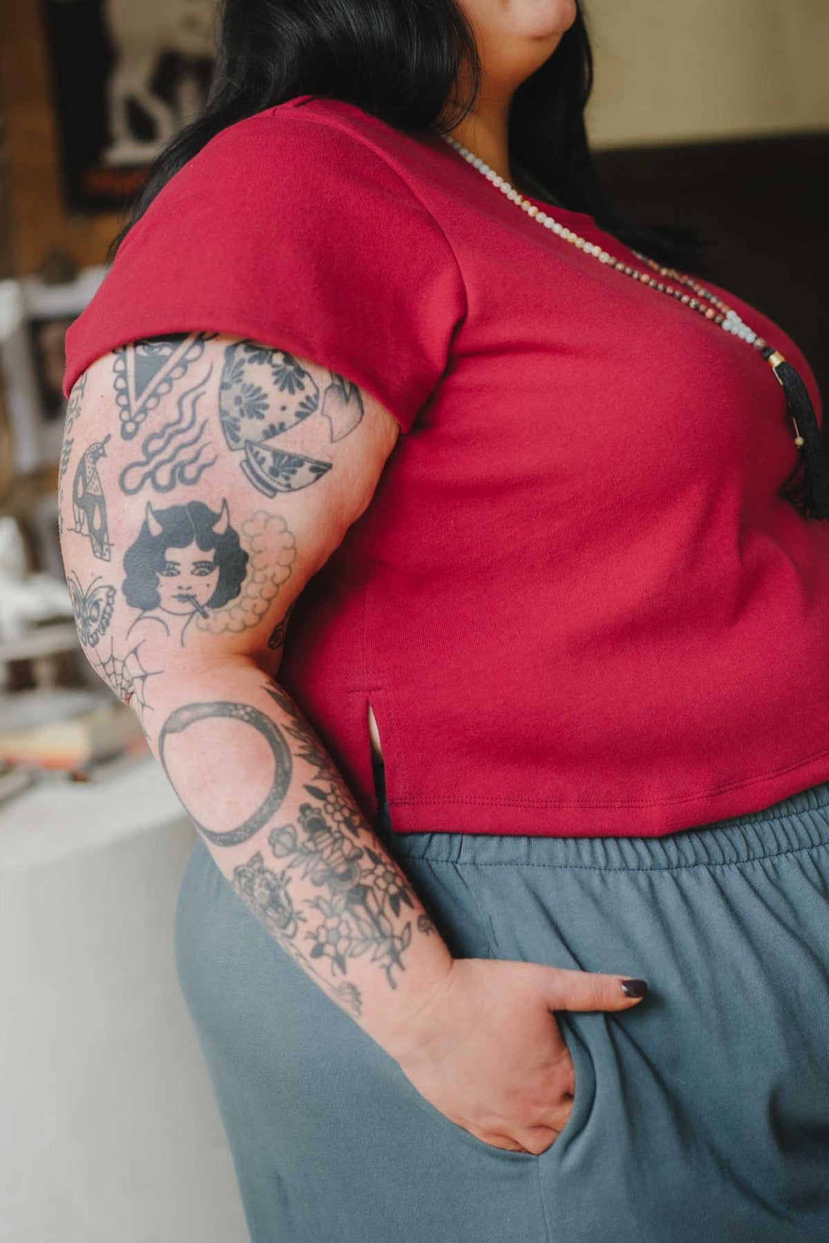 Saturday Tee (Updated) in Madder