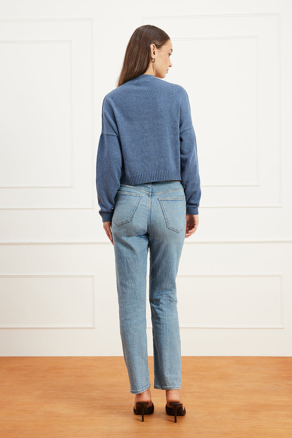 Diana Cardigan in Denim Blue - Osadia Concept Store
