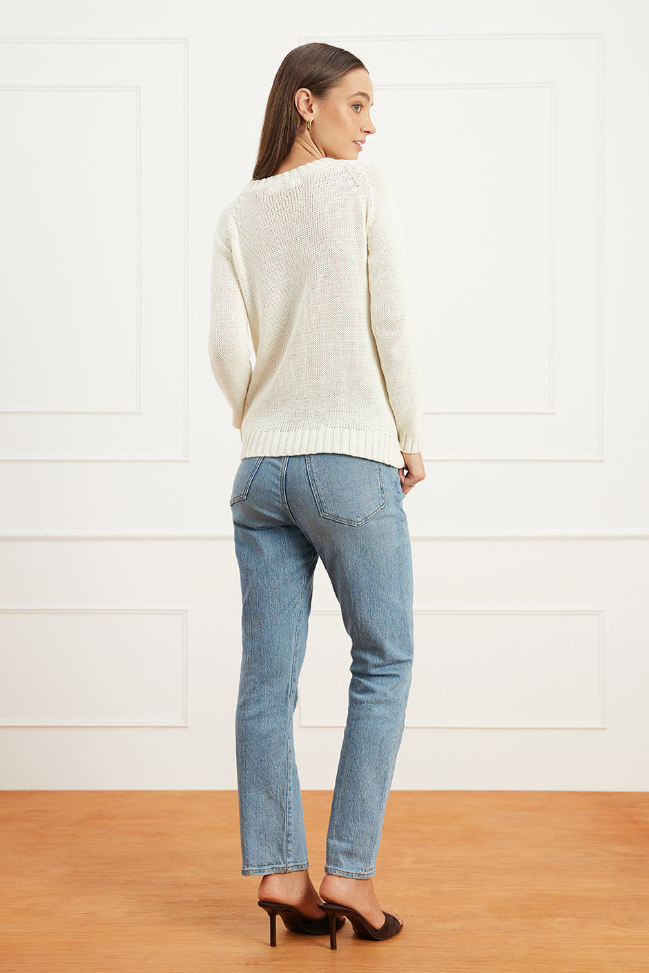 Sloane Crewneck in Oat Milk - Osadia Concept Store