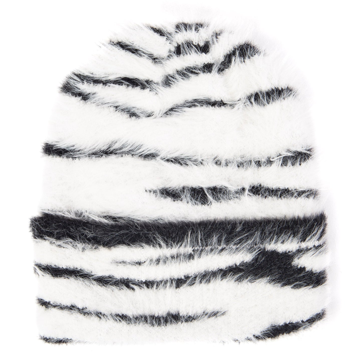 Sala - Zebra Print Cuffed Beanie
