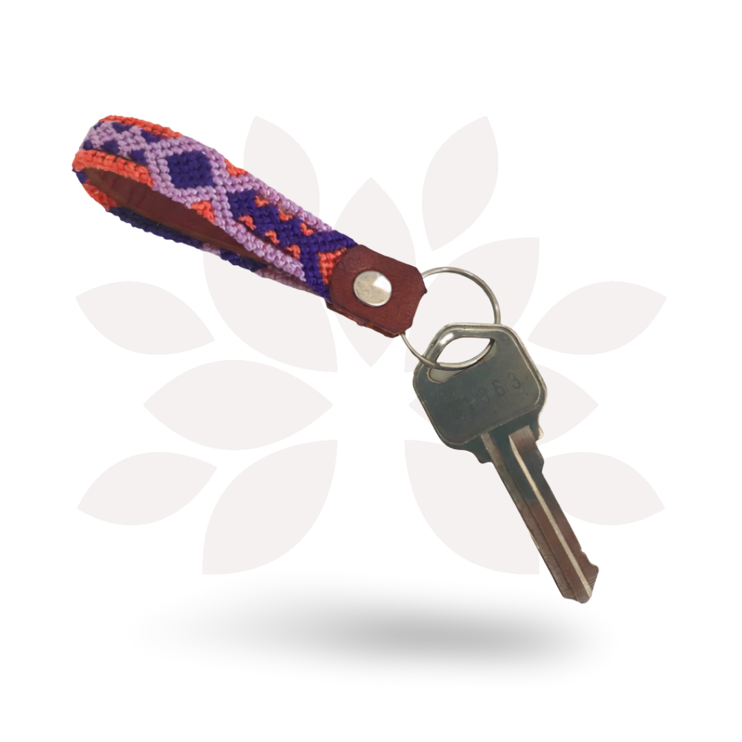 Friendship Leather Loop Key Chain - Mexico