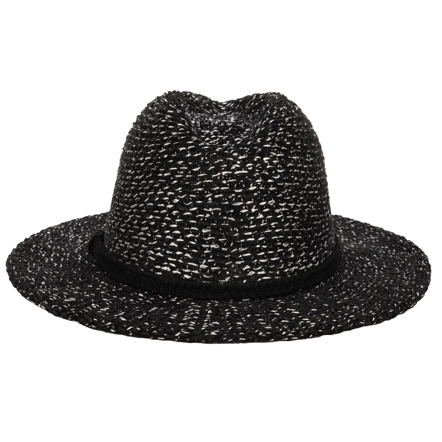 Women's Fedora w/Woven Lurex&Braided Trim