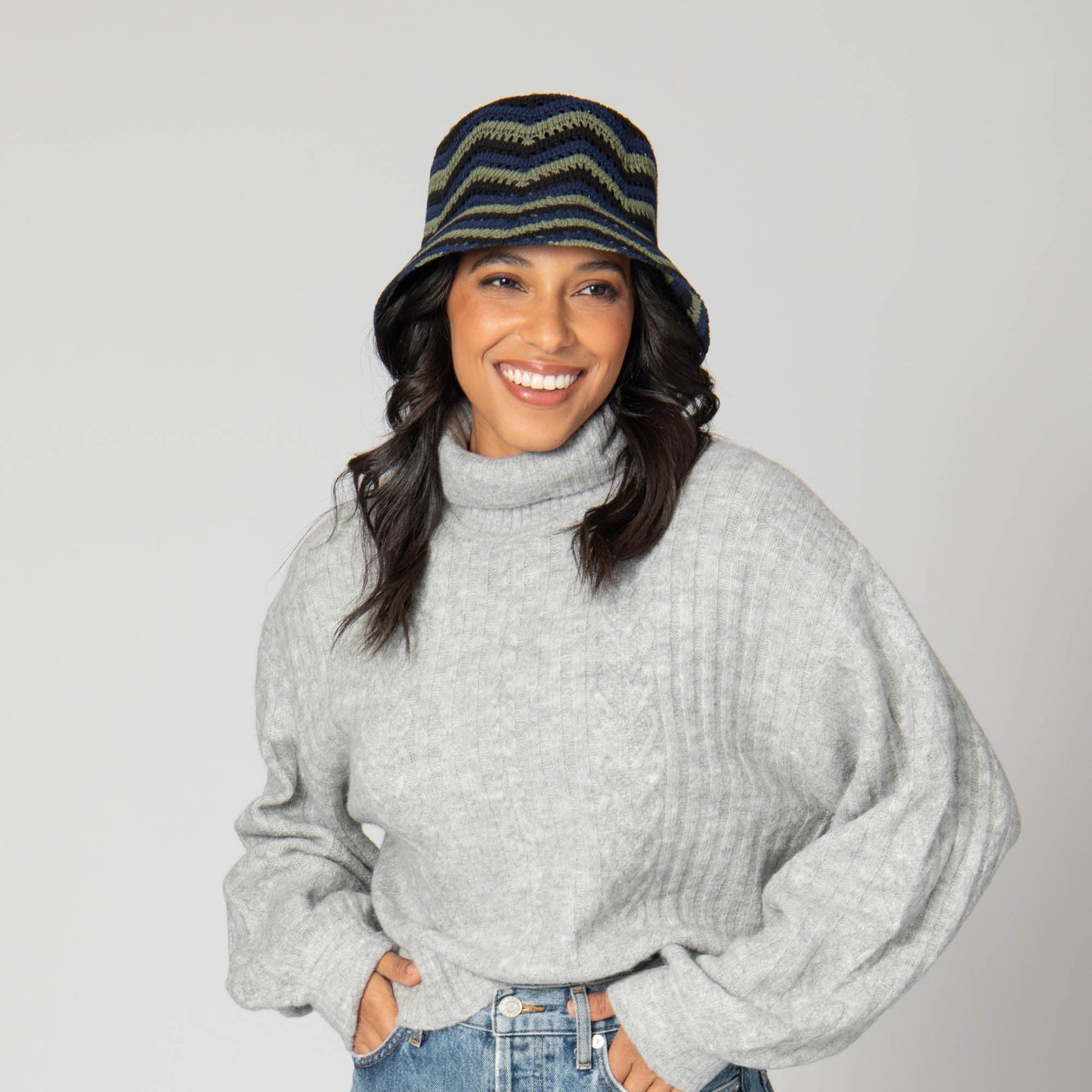 Dolly - Chevron Weave Bucket Hat