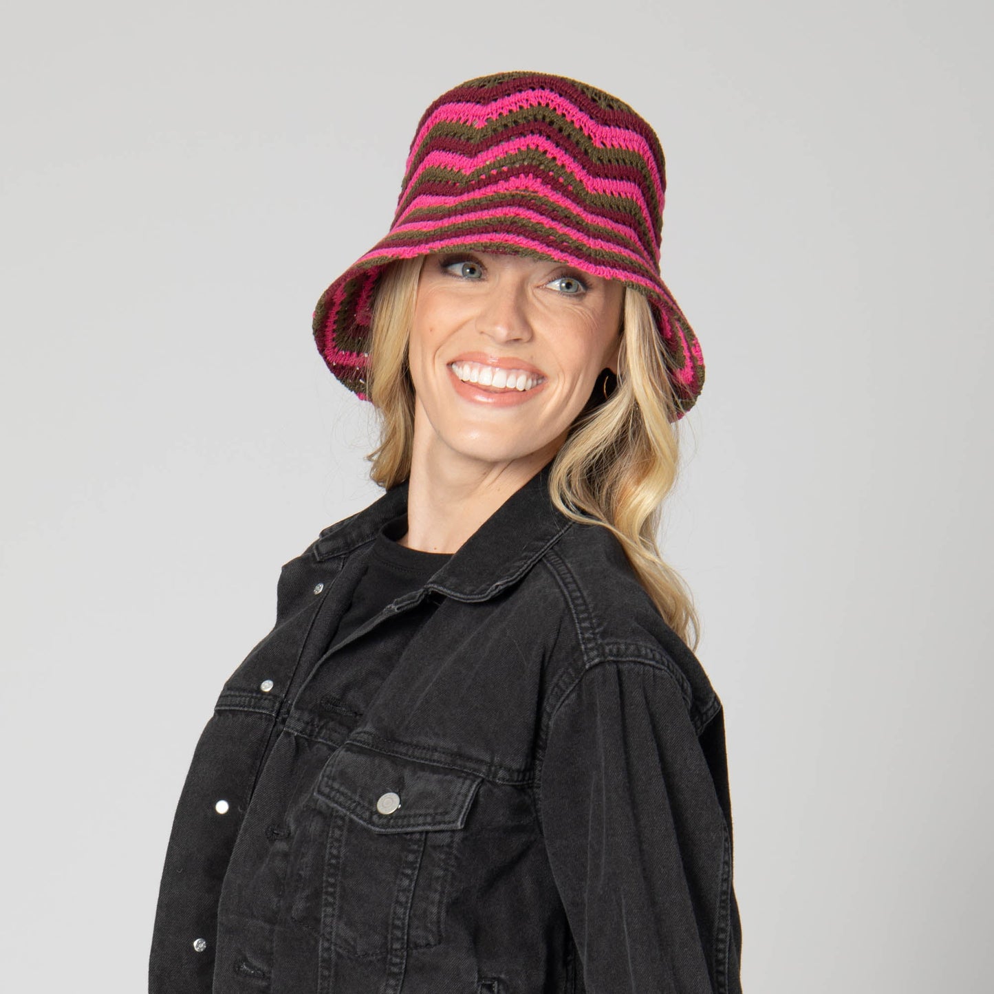 Dolly - Chevron Weave Bucket Hat