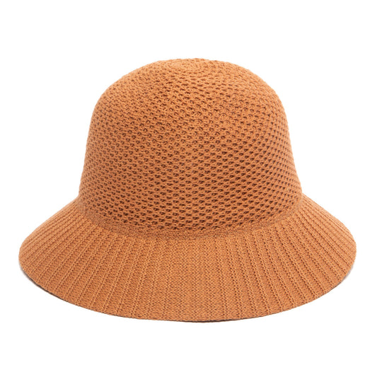 Mixed Pattern Unstructured Bucket Hat