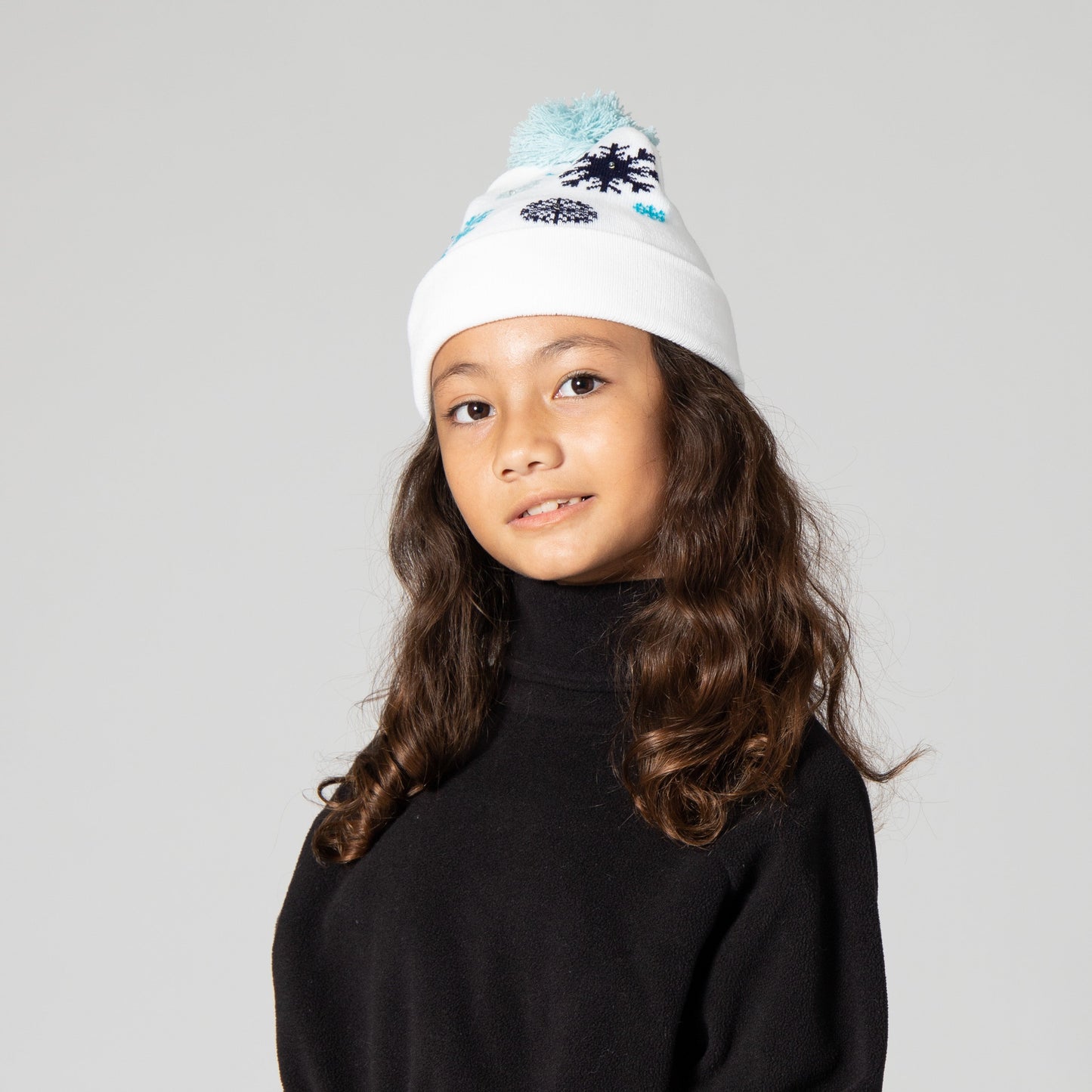 Light up Beanie with SnowFlakes