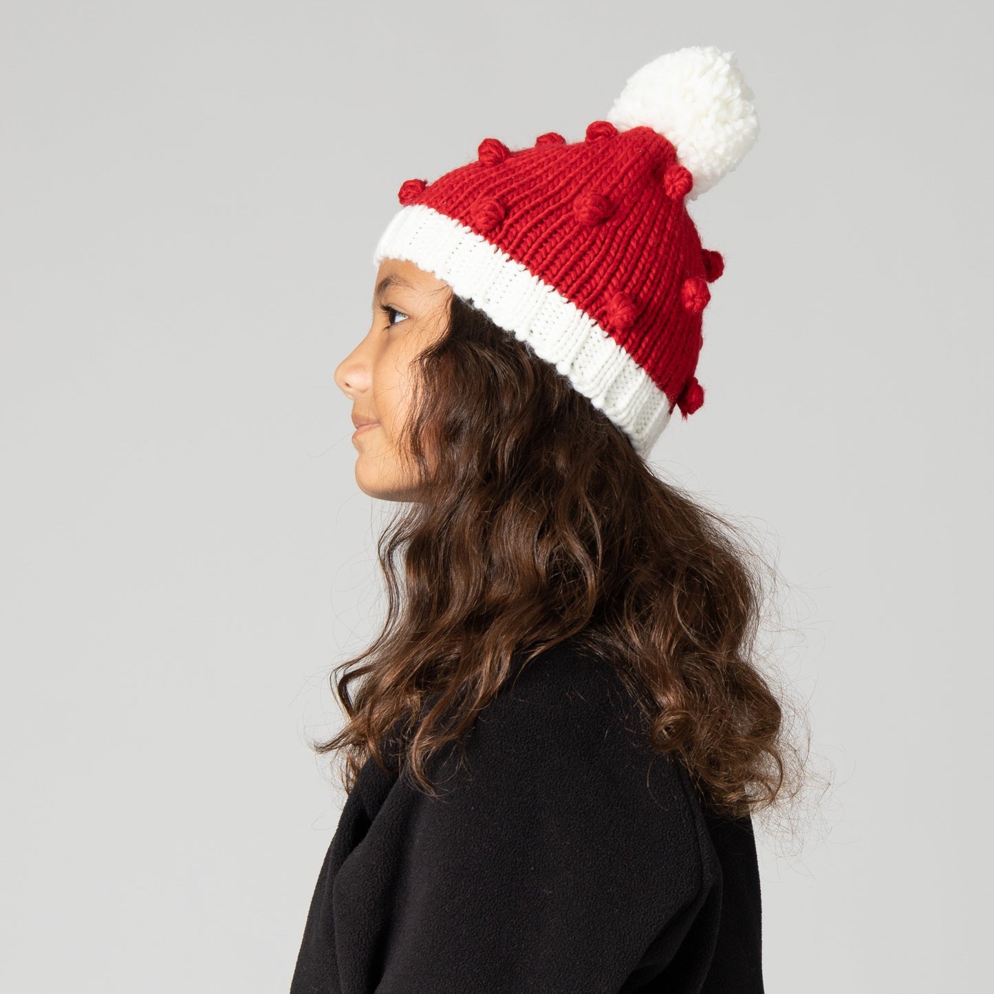 Kid's Bobble Knit Holiday Beanie