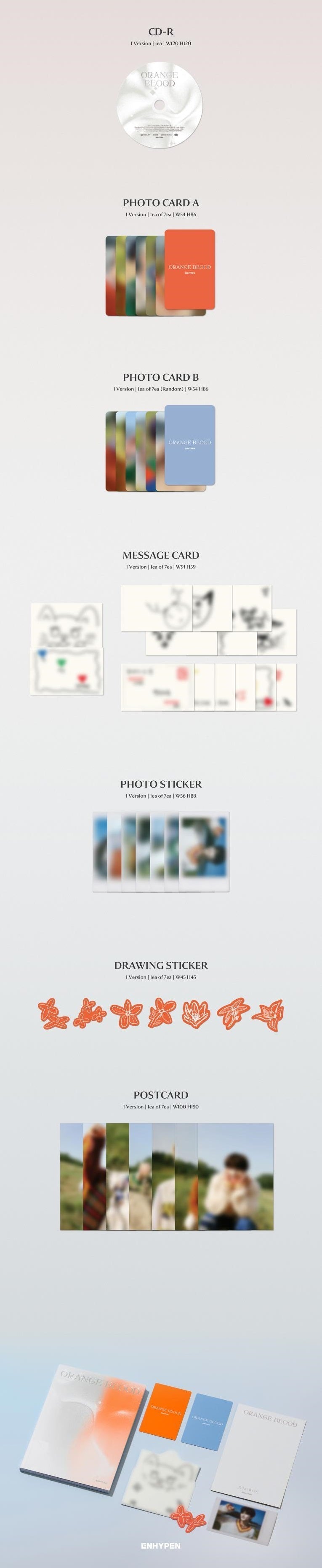 ENHYPEN 5th Mini Album - Orange Blood (Engene Ver.) - Osadia Concept Store