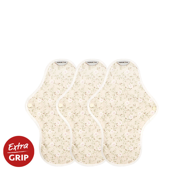Organic Reusable Cotton Period Pads - 3 Medium Pads