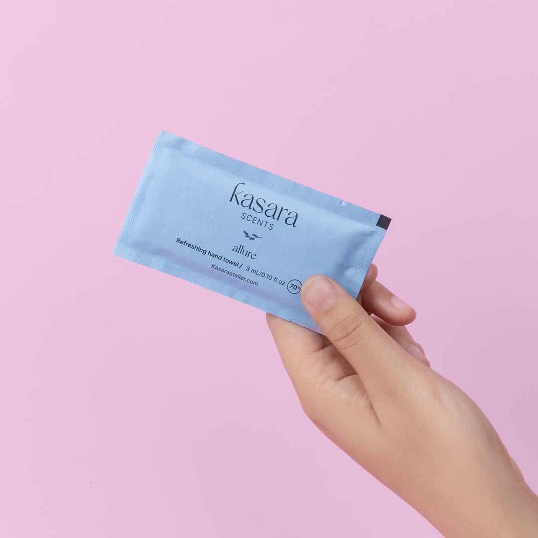 Allure, perfumed wipes 60pcs Bergamot, Lemon