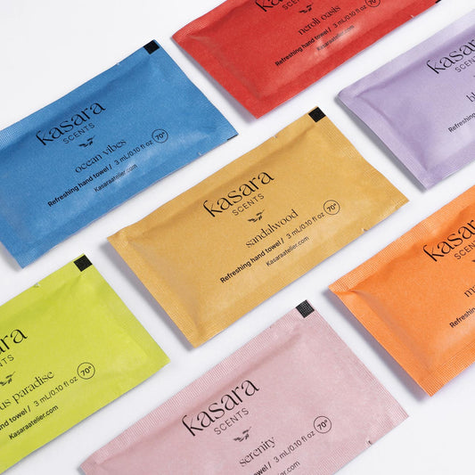 Refreshing fragrance wet wipes mix box Mauve 60pcs