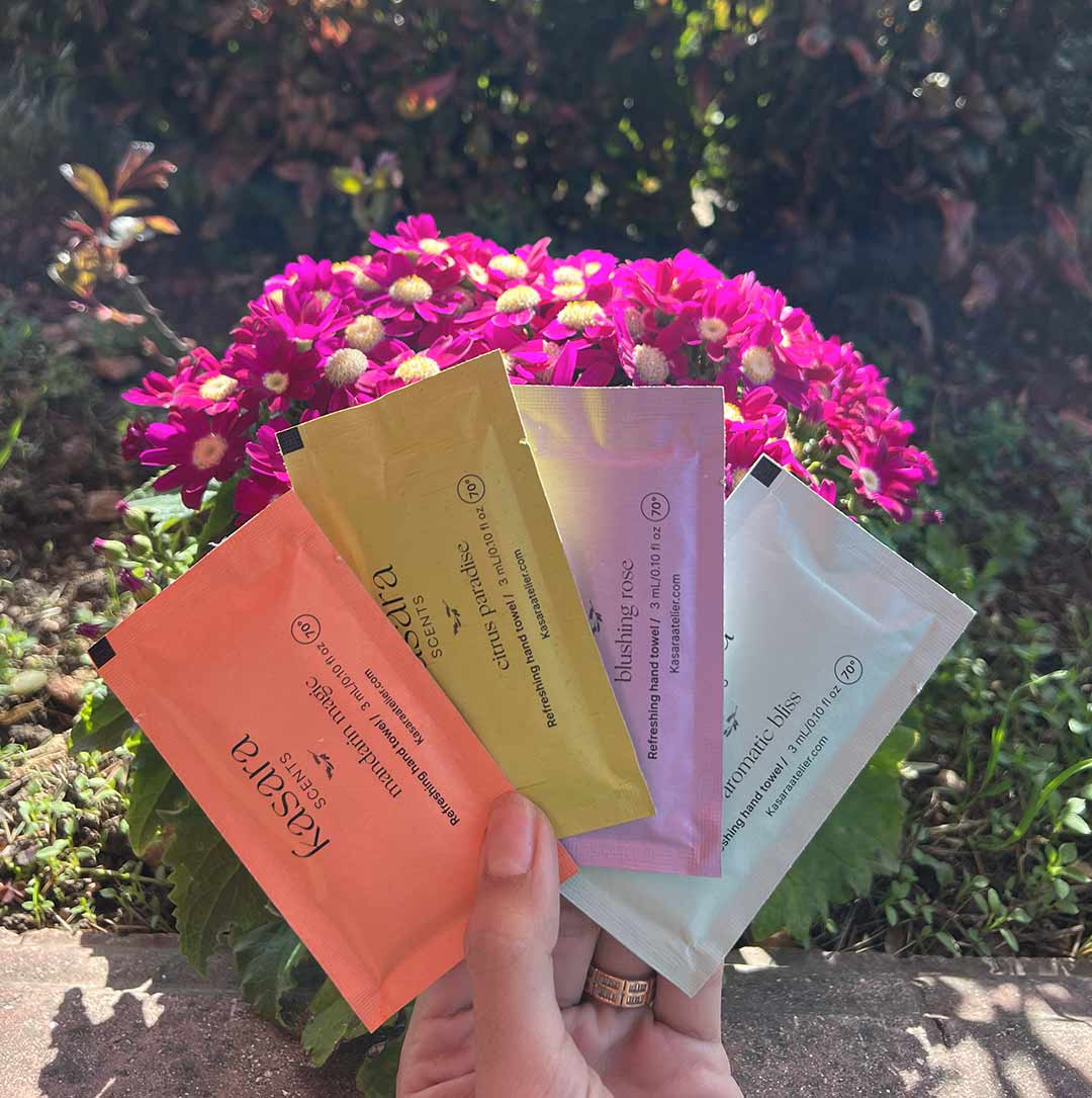 Refreshing fragrance wet wipes mix box Mauve 60pcs