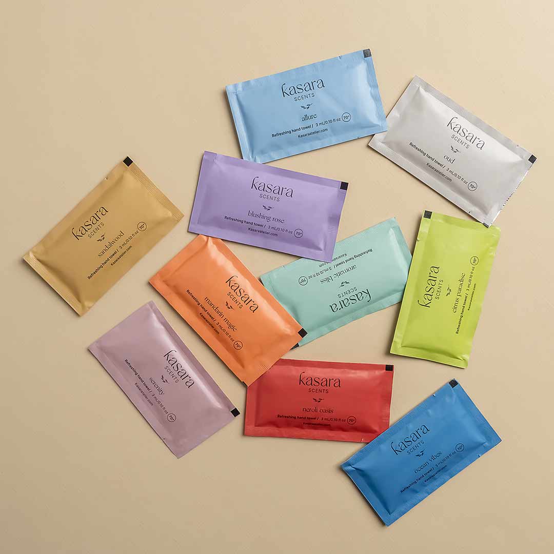 25 Scented wipes mix box