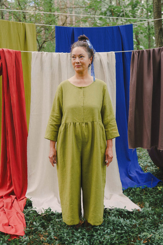 Ranch Jumpsuit (Updated) in Avocado