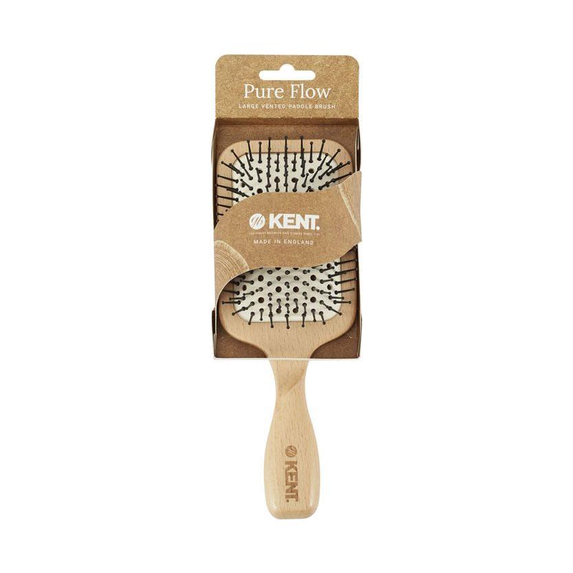Kent Pure Flow Ball Tipped Pins Large Vented Paddle Hair Brush - LPF2 / 5 Oz
