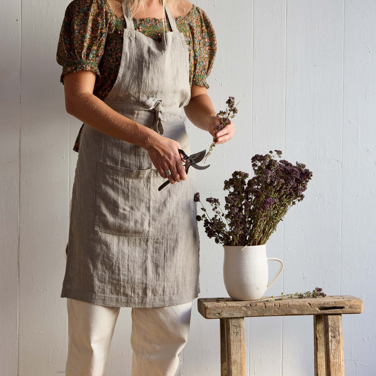 Washed Linen Apron