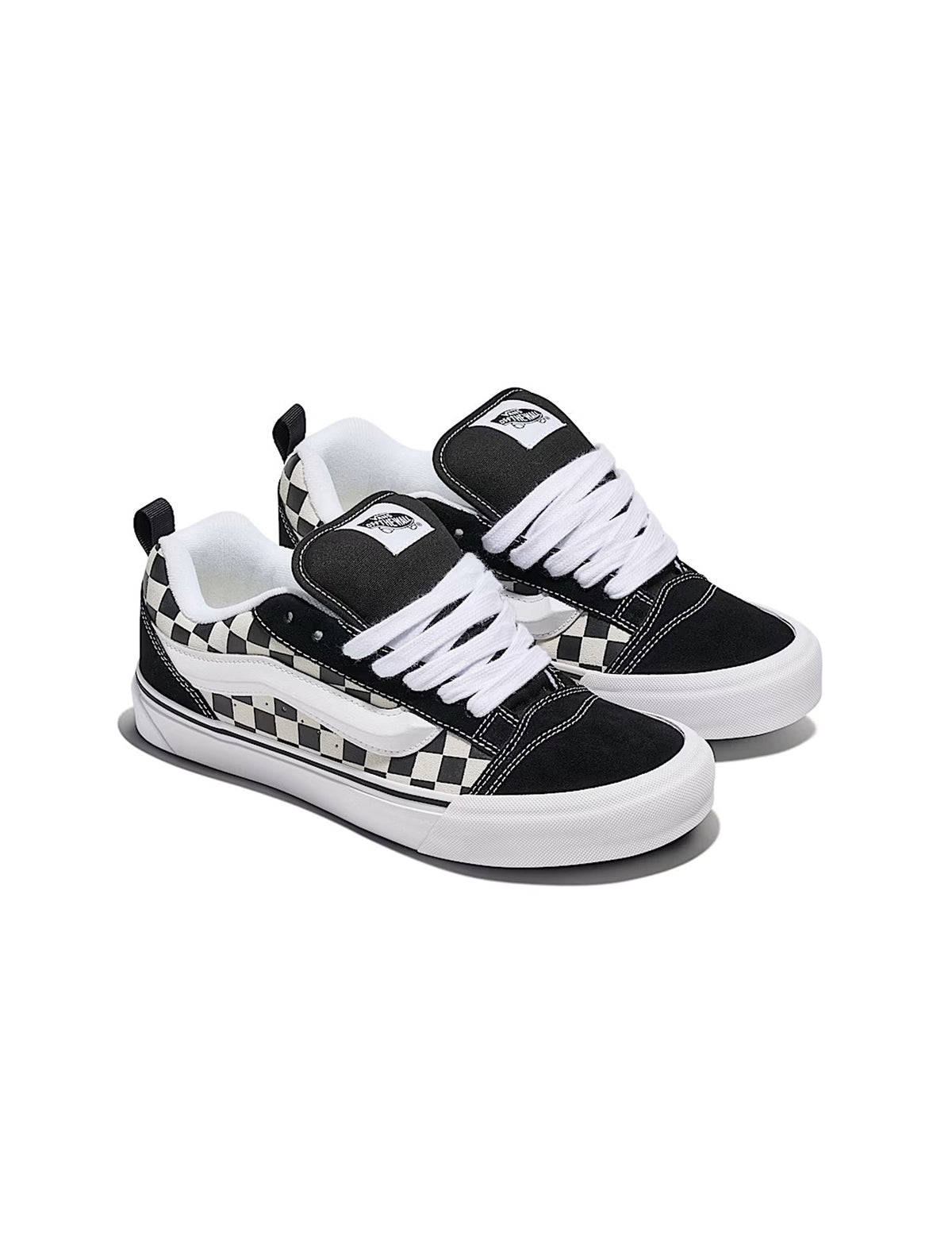 Vans Big Kids Knu School - Checkerboard Black