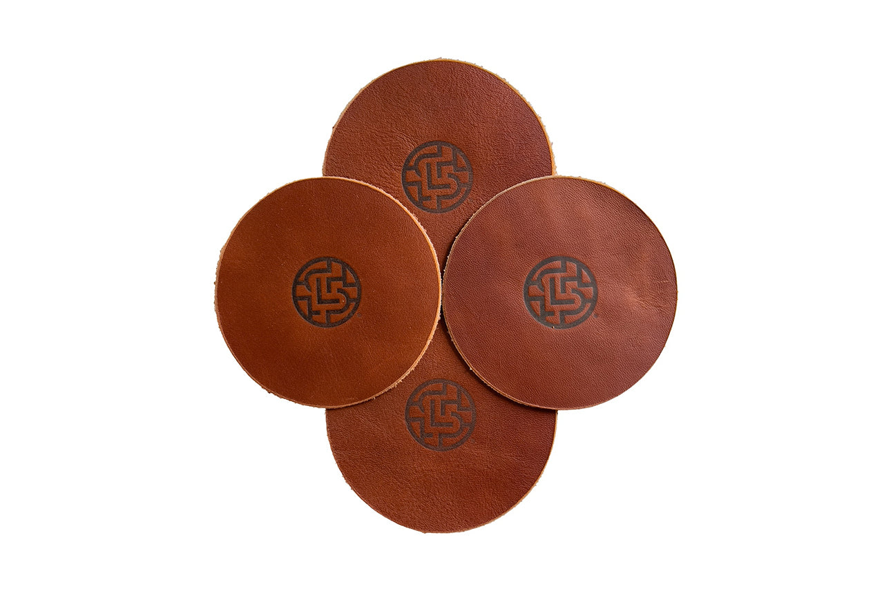 Leather Coaster Set