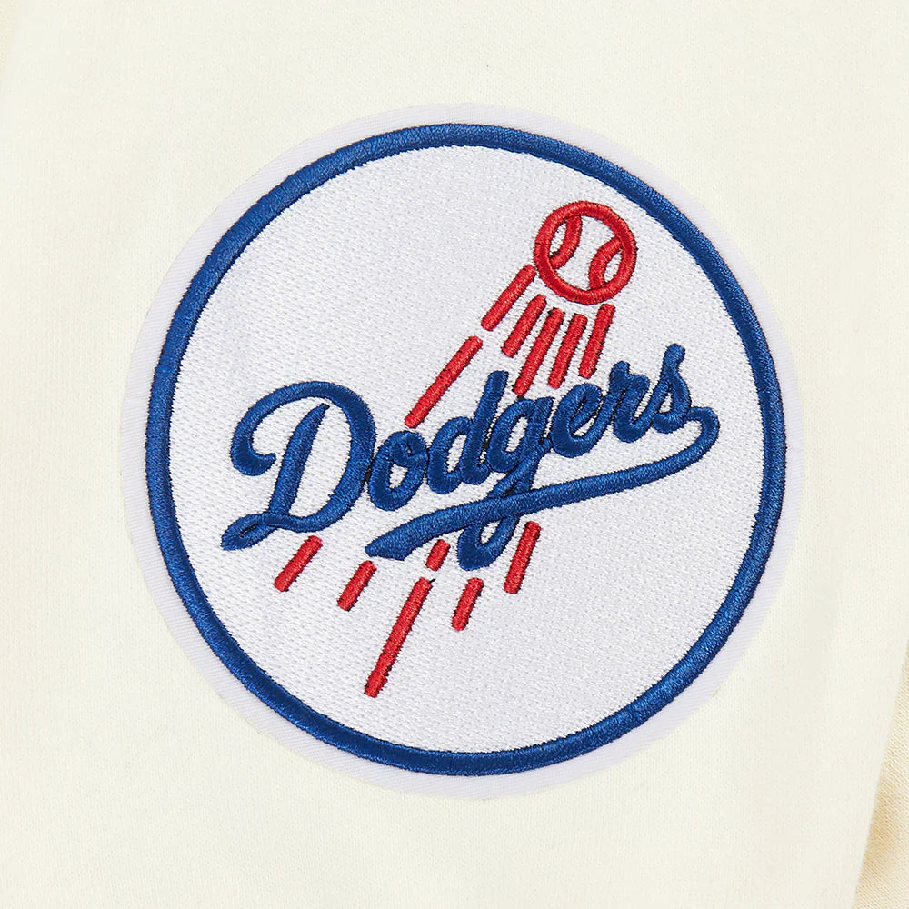 Pro Standard LA Dodgers Wingspan Drop Shoulder Crewneck - Eggshell