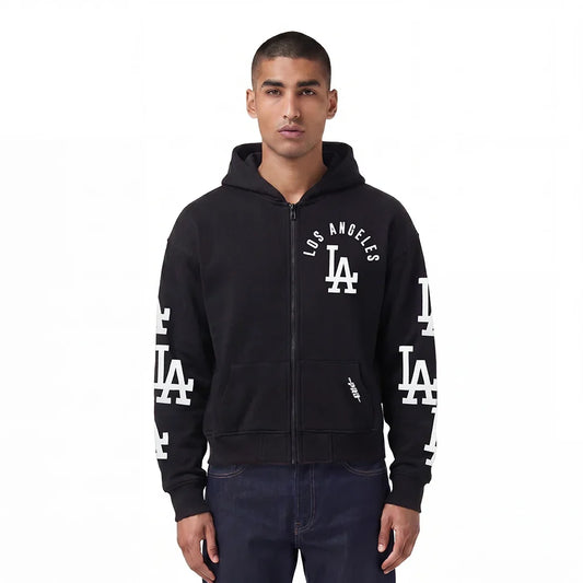 Pro Standard LA Dodgers All Pro Scattered Zip-Up - Black