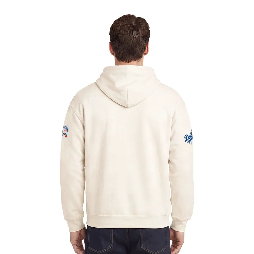 Pro Standard Dodgers First Team Pullover Hoodie - Eggshell
