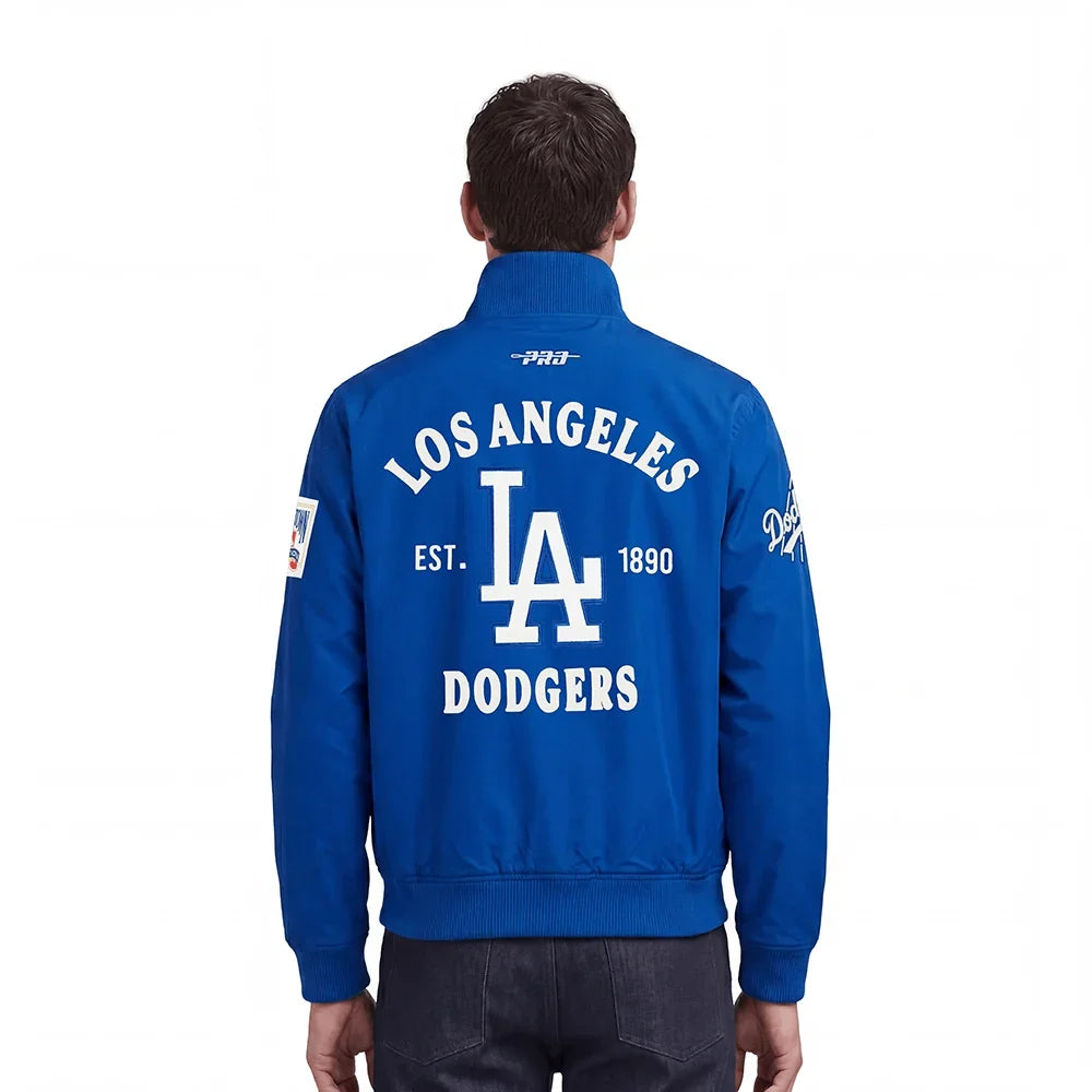 Pro Standard Los Angeles Dodgers First Team Twill Jacket - Dodger Blue