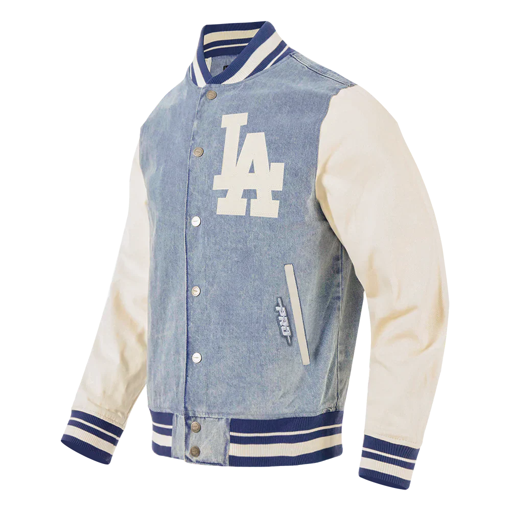 Pro Standard LA Dodgers Varsity Blues Jacket - Denim Blue