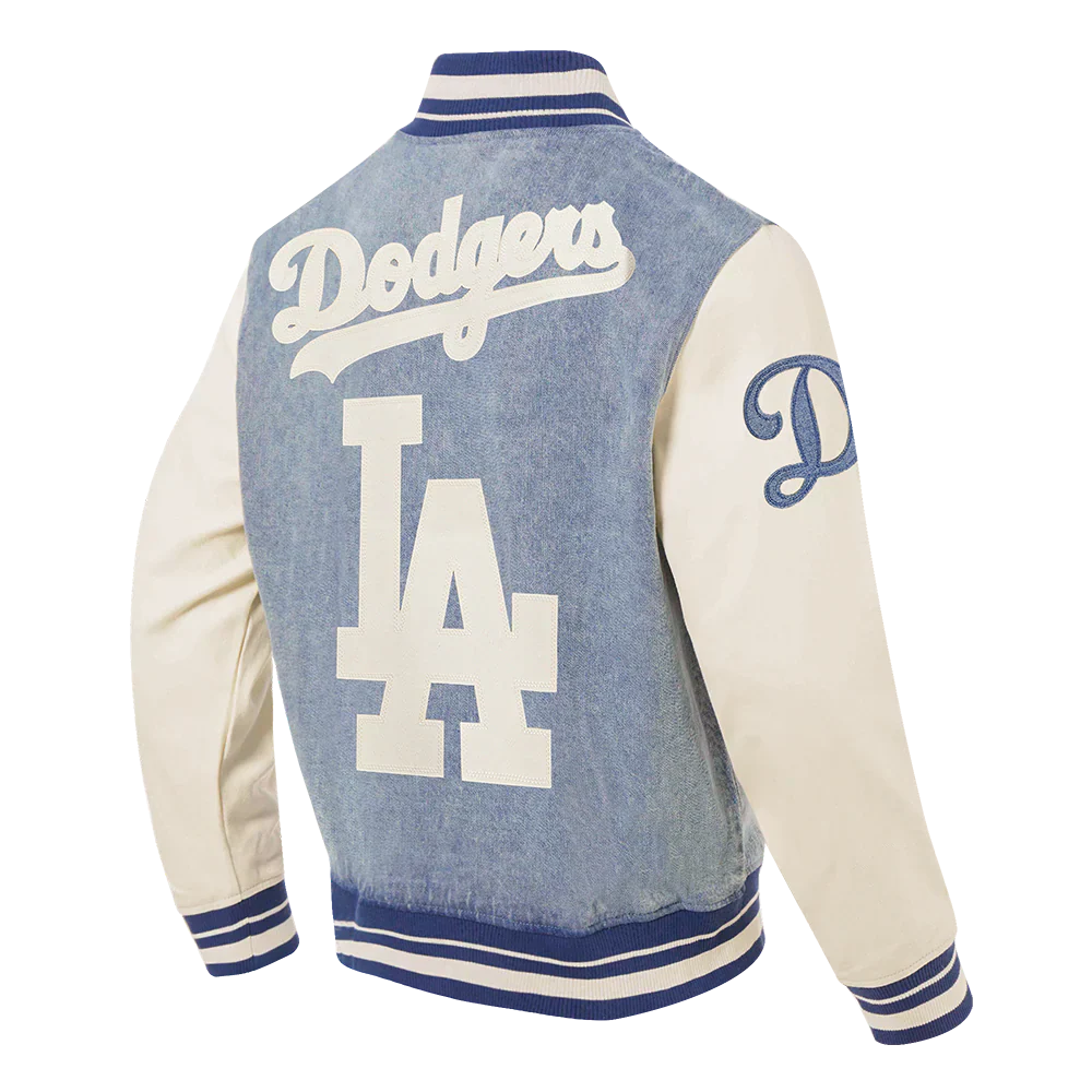 Pro Standard LA Dodgers Varsity Blues Jacket - Denim Blue