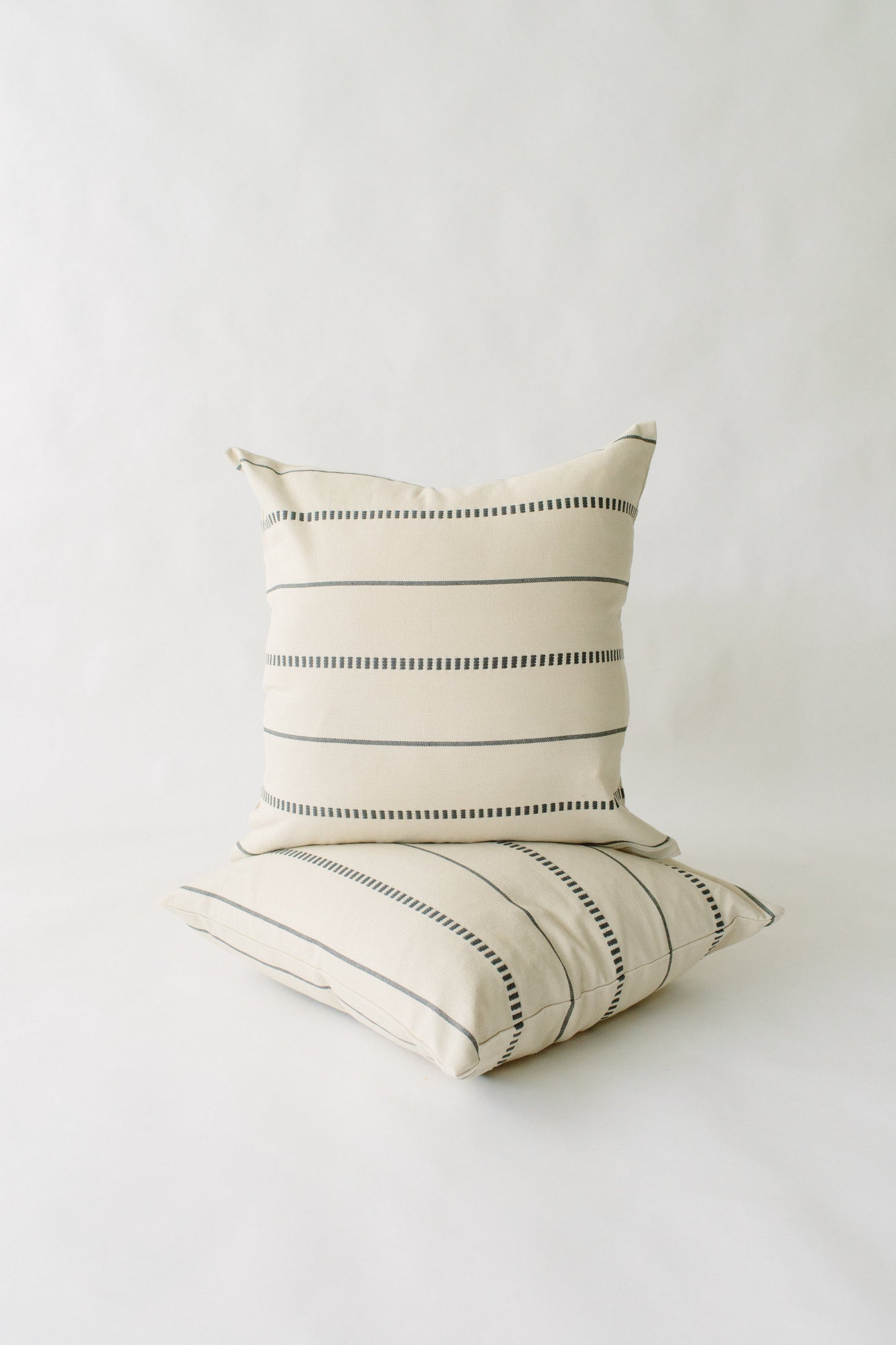 LOOM Imports Cream & Gray Brocade Pillow