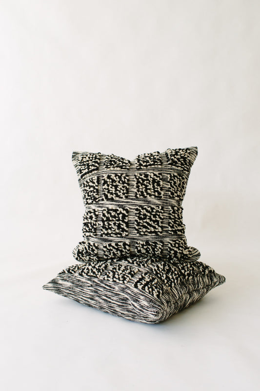 LOOM Imports Black & White Wool Pillow