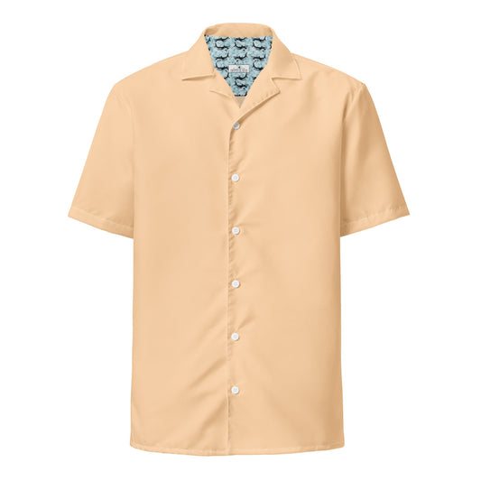 Labelless Clownfish Orange Button Down Camp Shirt